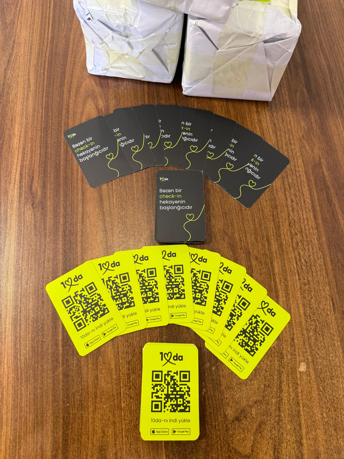 10da — QR tanıtım kartları — Mətbəə çapı, Print Group Bakı