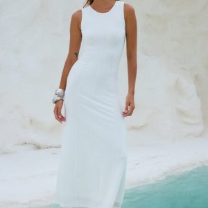 EOS MIDI DRESS - IVORY